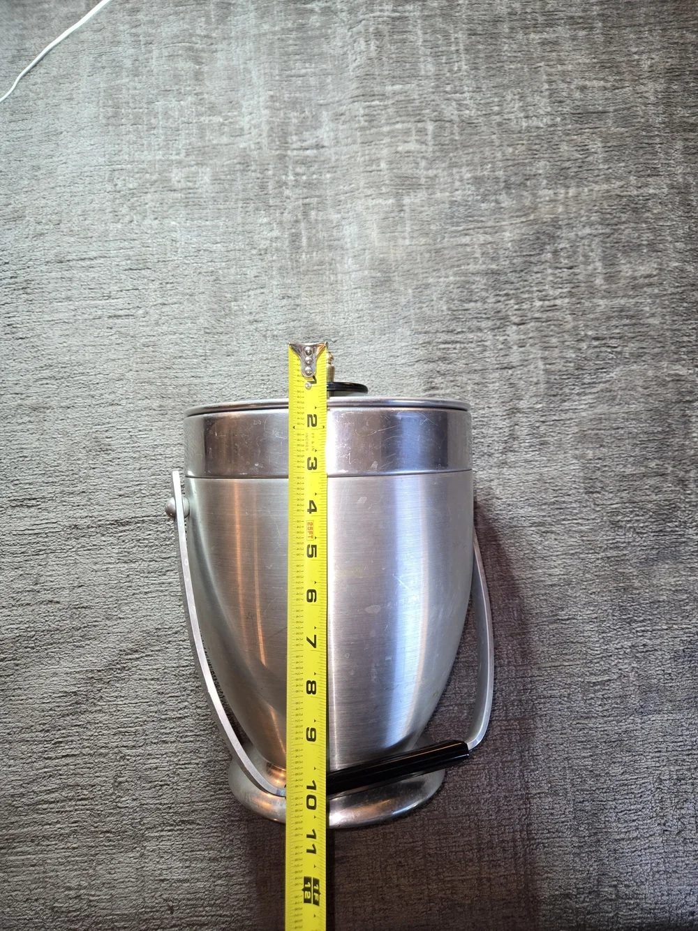 Kromex Aluminum Mid-Century Modern 1950s Vintage Tall Ice Bucket